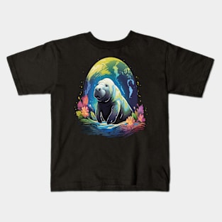 Manatee Earth Day Kids T-Shirt